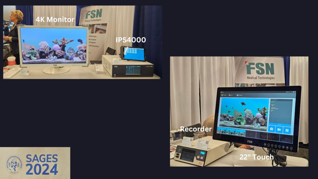 IPS4000, IPS740, 4K medical display monitor, SAGES, FSN, Huntington Convention Center